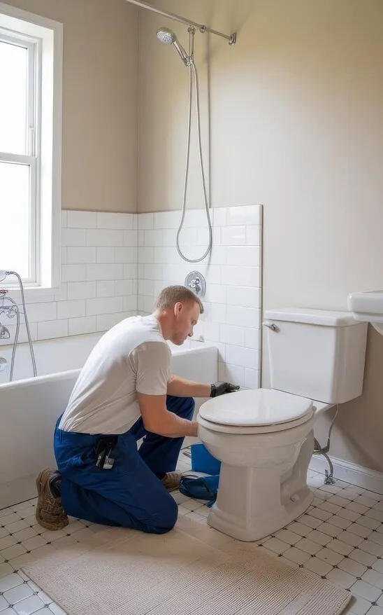 Licensed plumber diagnosing an emergency leak and preventing water damage